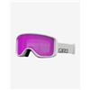 Giro Maschera Giro Sagen bianco neutro con lente specchiata Amber Pink