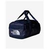 The North Face Borsa The North Face Base Camp Voyager Duffle 42L blu navy logo bianco