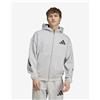 Adidas Giacca con cappuccio adidas Z.N.E. New grigio chiaro nero - XL