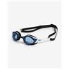 Arena Occhialini da nuoto Arena Cobra Edge Swipe bianco nero con lenti specchiate blu.
