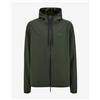 Santini Giacca con cappuccio Santini Pluvia verde scuro - Taglio Classic - S