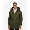 Superdry Giacca con cappuccio Superdry City Padded Parka verde kaki - XL