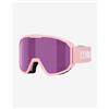Bliz Maschera Bliz Rave rosa chiaro con lente a specchio viola