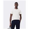 Lacoste T-shirt Lacoste colore tonalità manica corta bianco puro - XXL