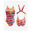 Turbo Costume Turbo Lips bretella ampia giallo rosa donna - S