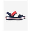 Crocs Crocband Sandal Kids blu navy bianco rosso bambini - 24-25