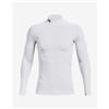 Under Armour T-Shirt Under Armour ColdGear Compression Mock manica lunga bianco - L