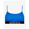 Calvin Klein Top bikini Calvin Klein Bralette Intense Power blu elettrico nero donna - XS