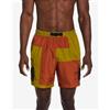 Nike Swim Costume Nike Swim Volley Asymmetrical 7" verde arancio - XS
