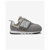 New Balance Scarpe New Balance NEW-B 574 Hook & Loop grigio argento neonati - 18.5