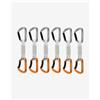 mammut Rinvio con fettuccia Express Mammut Sender Keylock 12 cm nero arancio (pack da 6)