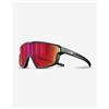 Julbo Occhiali Julbo Fury Mini nero opaco con lente a specchio Spectron 3 rosso bambini