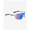 Spiuk Occhiali Spiuk Lyra bianchi con lenti blu