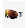 POC Maschera POC Fovea bianco nero con lente Clarity Intense Partly Sunny Orange