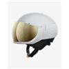 POC Casco POC Levator MIPS bianco con lente a specchio Clarity Comp Low Light - M-L