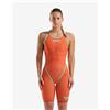 Arena Costume da bagno Arena Powerskin Carbon Glide Sunset Coral Open Back arancione blu pastello donna - 36