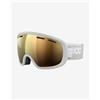 POC Maschera POC Fovea Pow JJ grigio chiaro con lente Clarity Intense Sunny Gold