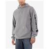 Carhartt Felpa con cappuccio Carhartt Sleeve Logo grigia - L