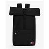 Tommy Hilfiger Zaino Tommy Jeans Essential Daily Rolltop nero