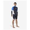 MARES Maglia per sport acquatici Mares Rash Guard Trilastic a maniche lunghe, nera e blu - XS