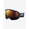 POC Maschera POC Fovea blu scuro con lente Clarity Partly Sunny Blue