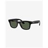 Ray-Ban Occhiali Ray-Ban Meta Wayfarer Large Shiny Black con lenti G15 Green - M