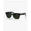 Ray-Ban Occhiali Ray-Ban Meta Wayfarer Large Shiny Black con lenti Clear Graphite Green Transitions fotocromatiche - M