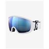 POC Maschera POC Fovea bianca con lente Clarity Highly Intense Partly Sunny Blue