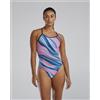 TYR Costume da bagno TYR Durafast Elite Trinityfit Riptidal blu rosa donna - 26