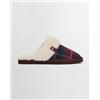 Barbour Pantofole Barbour Claudia Tartan Mule rosso scuro blu verde donna - 36