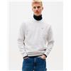 Tommy Hilfiger Felpa Tommy Jeans Reg Flag Fleece Crew grigio chiaro - M