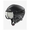 Uvex Casco Uvex Instinct Visor nero opaco con lente a specchio argento - 59-61