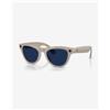Ray-Ban Occhiali Ray-Ban Meta Skyler Shiny Chalky Grey con lenti Clear Sapphire Transitions fotocromatiche