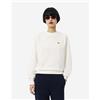Lacoste Felpa Lacoste Relaxed Fit Fleece Crew bianca donna - 38
