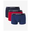 Lacoste Boxer Lacoste Stretch Cotton Logo blu navy rosso bianco (3 unità) - XS