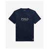 Ralph Lauren T-shirt Ralph Lauren Logo Cotton Sleep manica corta blu navy bianco - S