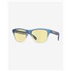 Oakley Occhiali Oakley Frogskins S X Fortnite Matte Cyan Blue Clear Shift Fade con lenti Prizm Gaming 2.0