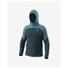 Dynafit Giacca sottile con cappuccio Dynafit Alpine Wind blu nuvola grigio scuro - S