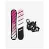 Burton Tavola Snowboard Burton Smalls rosa + Attacchi Snowboard Burton Smalls Re:Flex neri per bambini - 138
