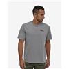 Patagonia T-shirt Patagonia P-6 Logo Responsibili-Tee manica corta grigio logo - L