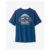 Patagonia T-shirt Patagonia Cap Cool Daily Great Wave manica corta blu scuro - L