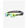 Arena Occhialini da nuoto Arena Cobra Core Swipe neri con lenti specchiate gialle
