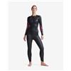 2Xu Muta in neoprene 2XU Propel Pro manica lunga nero fucsia donna - L