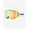 Uvex Maschera Uvex Provoqe FM bianca opaca con lente Mirror Green