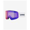 Uvex Maschera Uvex Provoqe FM bianco opaco con lente Mirror Ruby