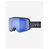 Uvex Maschera Uvex Pyrit FM nero opaco con lente Mirror Blue