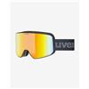Uvex Maschera Uvex Pyrit FM nero opaco con lente Mirror Red