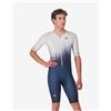 Castelli Body triathlon Castelli Core Tri manica corta bianco blu navy - XXL