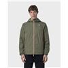 K-way Giacca con cappuccio K-WAY Jake Plus 2 Double verde canna bianco - M