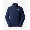 The North Face Pile The North Face Glacier Fleece Quarter Zip blu tempesta - XL